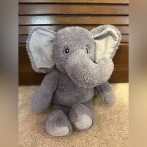 Parent’s Choice Walmart Grey Elephant Baby Plush Toy 15” Hook and Loop Feet